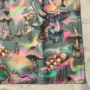 Brand new magic mushroom psychedelic tea towel